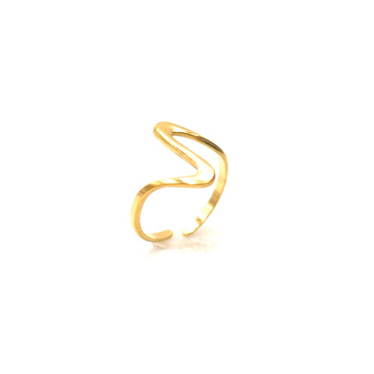 JRing-(4K Gold Plated)-AntiTarnish/HypoAllergic- (ADJUSTABLE SIZE)-442