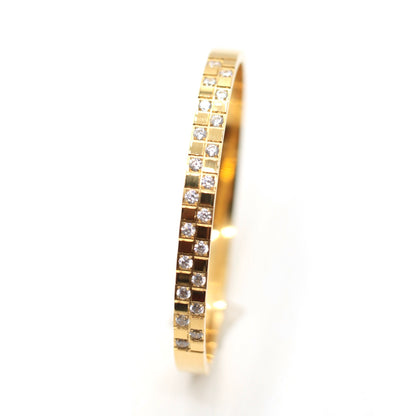 JBracelet (Stainless Steel) 24K Gold plated Anti Tarnish Everyday wear Bracelet -100