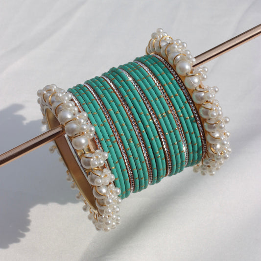 Azel Bangle Set-Turcoise-1