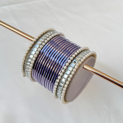 Reya Bangle Set -Lilac