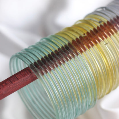 (Choose colour) Jelly Thick  Glass Bangles-3 mm thickness