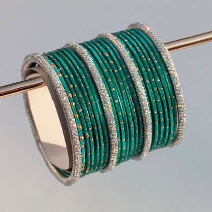 Nira Bangle Set- Teal
