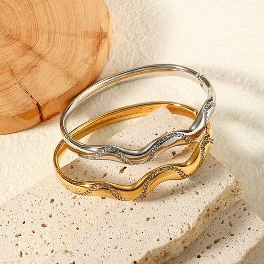 JBracelet- Non Tarnish - 24K Gold plated Anti Tarnish Everyday wear Bracelet