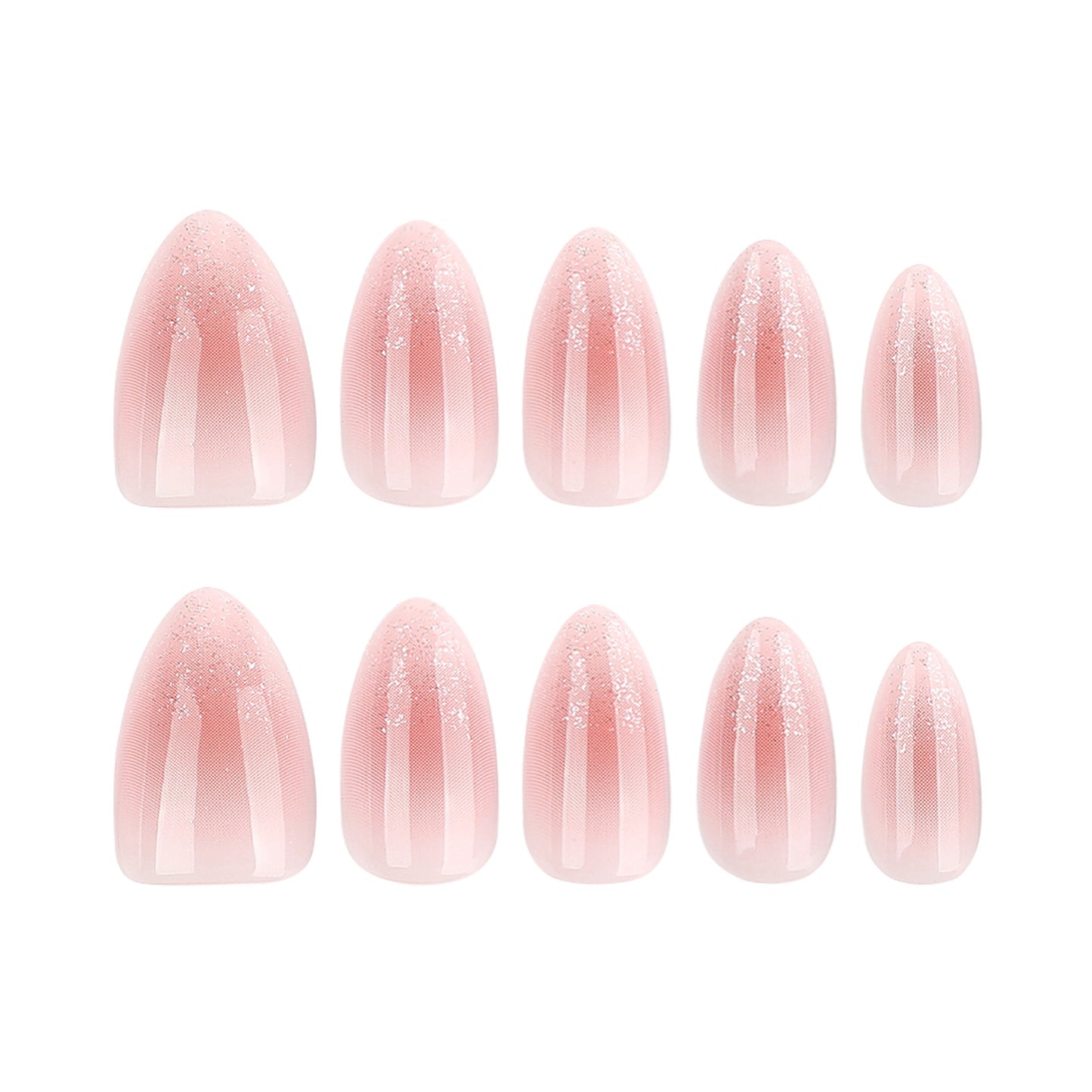 Nails-4539J-Almond nails- Free 24pc Sticker Sheet included