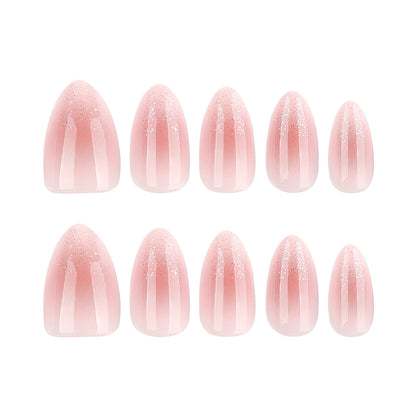 Nails-4539J-Almond nails- Free 24pc Sticker Sheet included