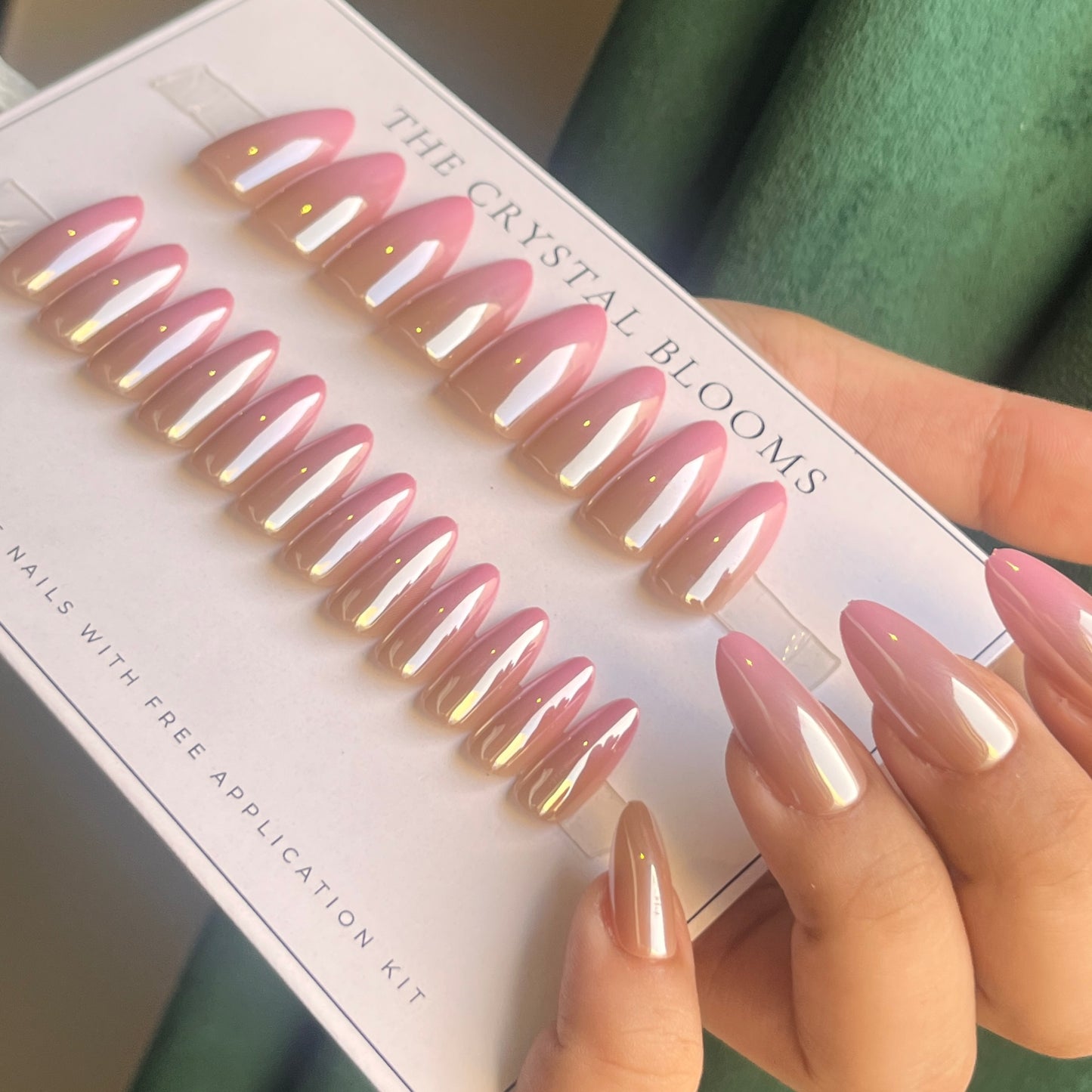 [Premium] Reflective Mirror Glazed Nails-3494- Free 24 -pc Sticker Sheet  included