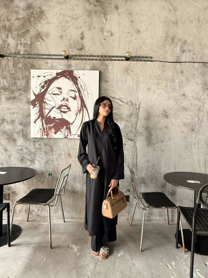 Eclipse Black - 2 pc Stitched