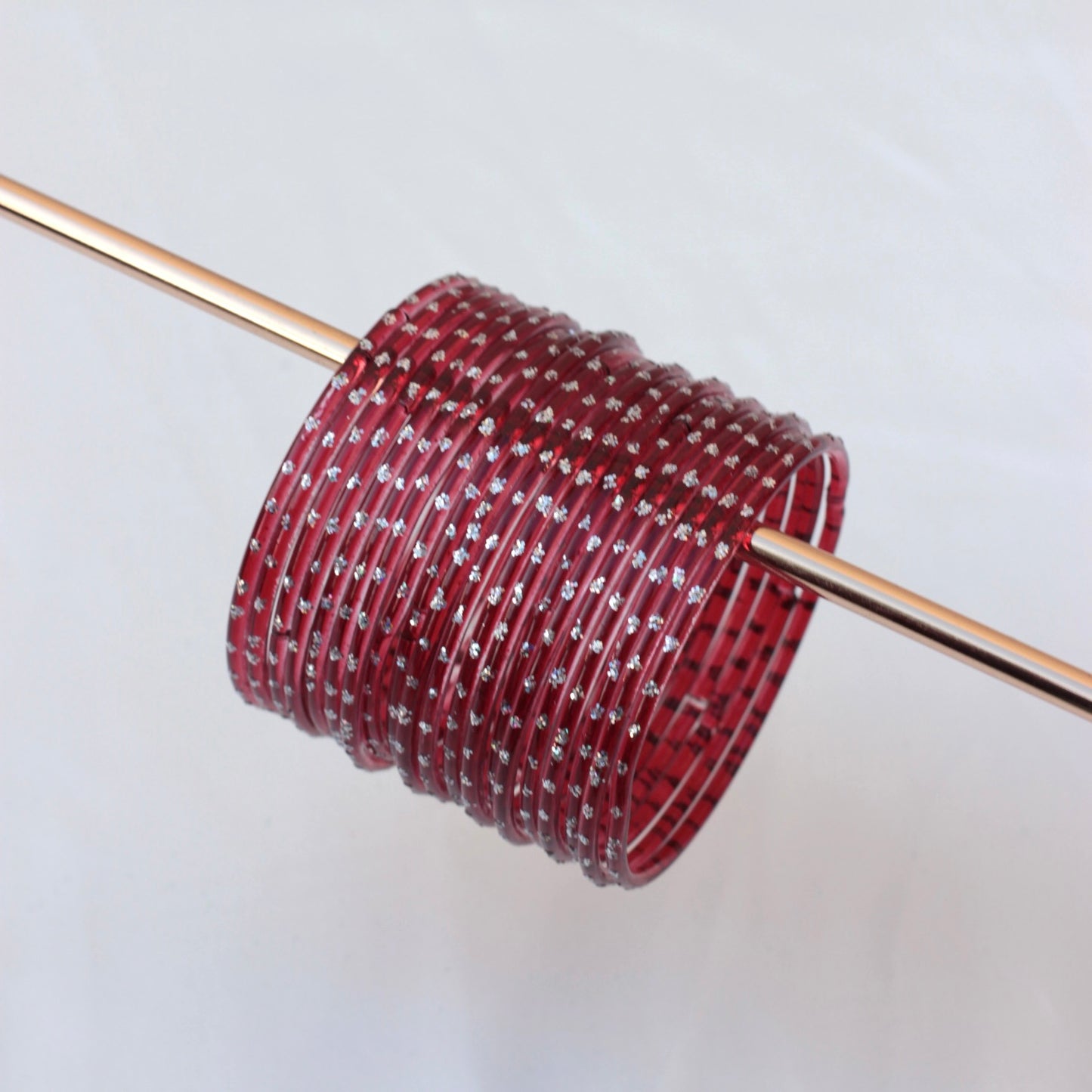 Aiyna- Viral Handmade Glass Bangles-Maroon-68