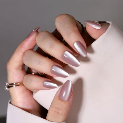 [PREMIUM] Handmade Cat-eye Reflective Nails-my04- Free 24 pc Sticker Sheet  included