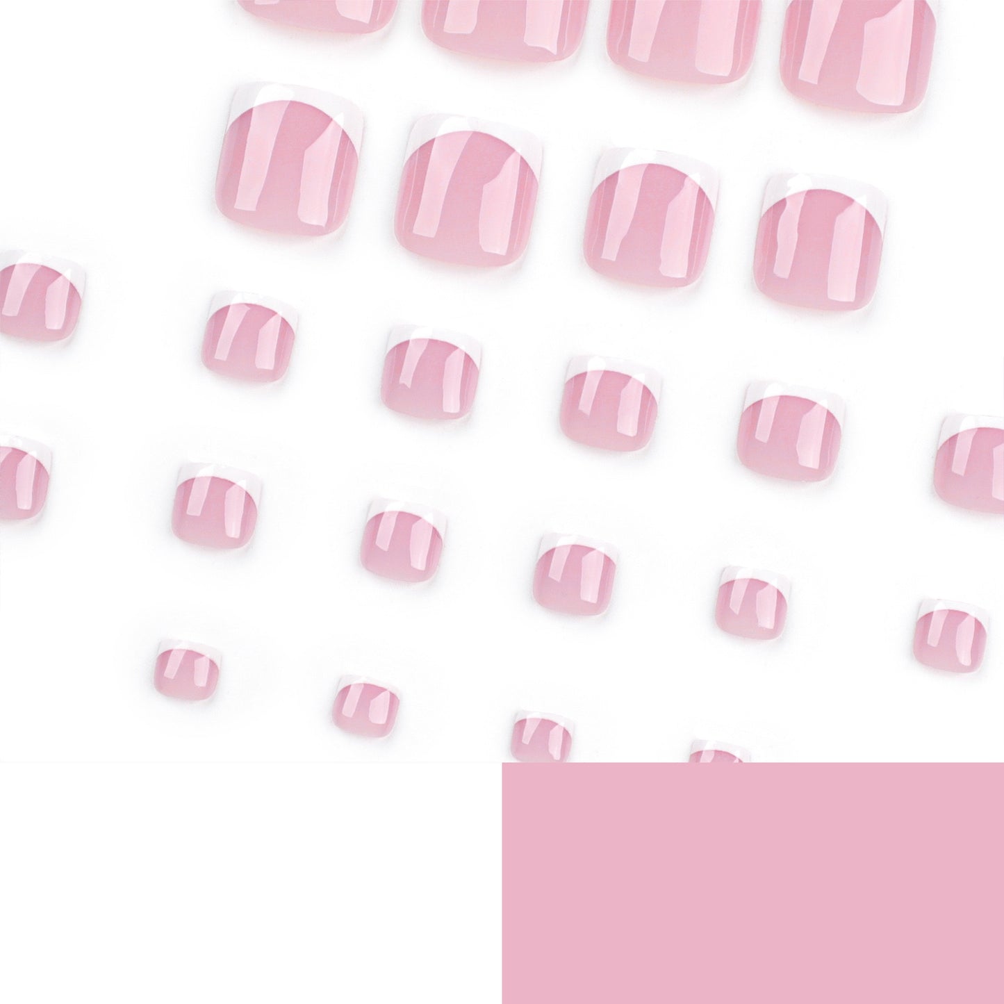 Nails-3213- French Toe nails