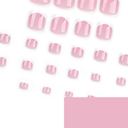 Nails-3213- French Toe nails