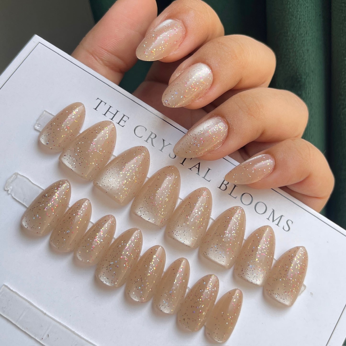 [Premium] Glitter High Quality Nails-4044-Free 24-pc Sticker Sheet  included