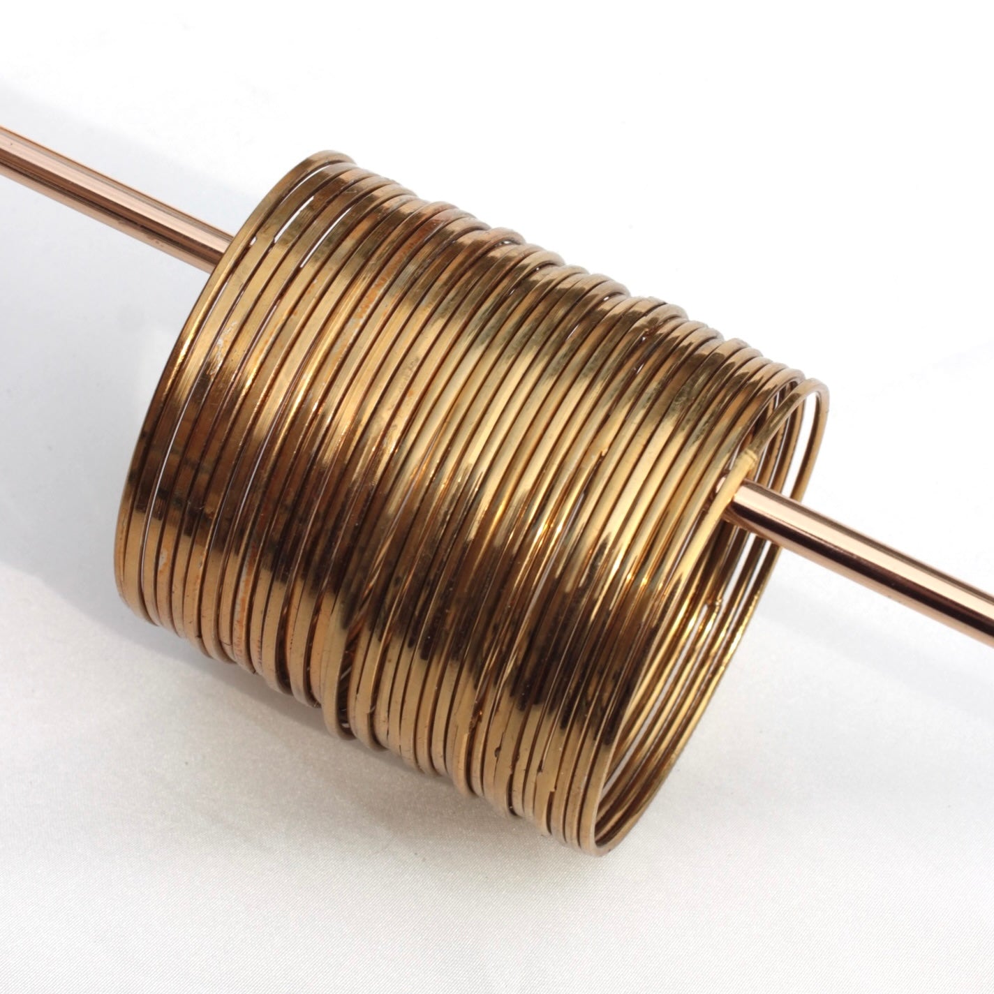 Antique Bangles - 24 bangles-Golden