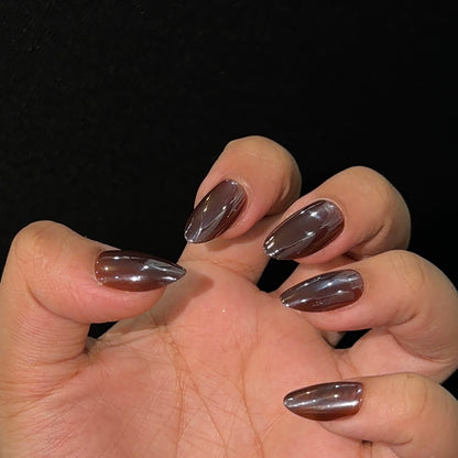 [PREMIUM] Handmade Chrome Nails-804- Free 24 pc Sticker Sheet  included