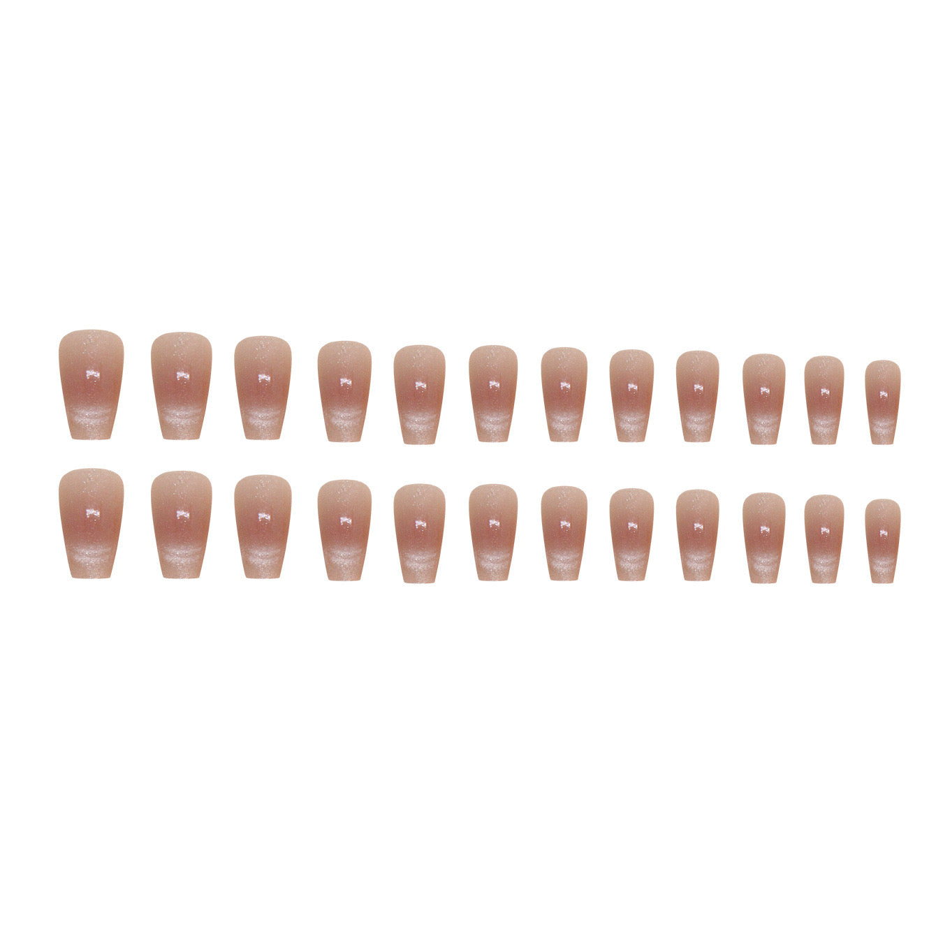Nails-006-Medium Length Almond nails- Free 24 pc Sticker Sheet  included