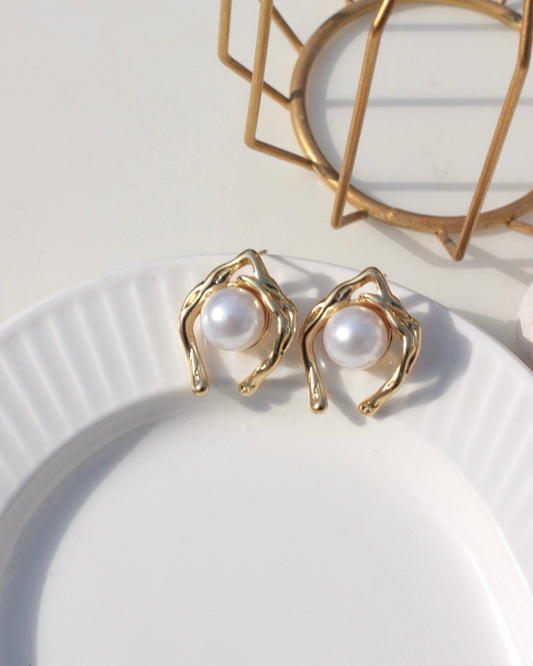 JEarrings 24K Gold Plated Earrings- 58