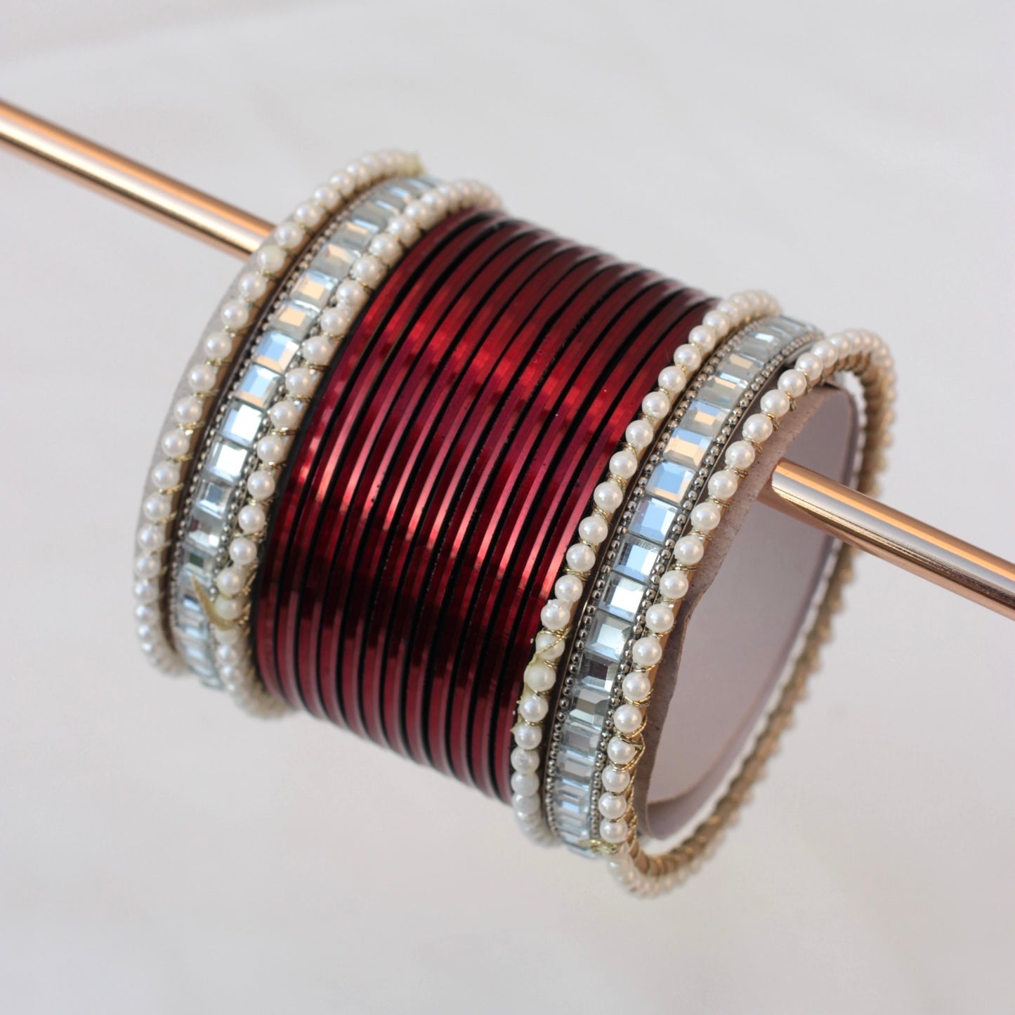 Reya Bangle Set -Red