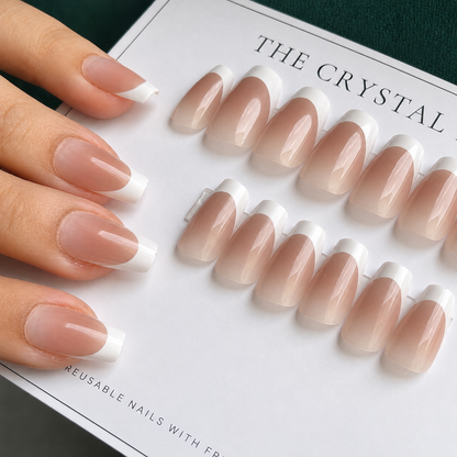 Nails-060-Square French Nails-n