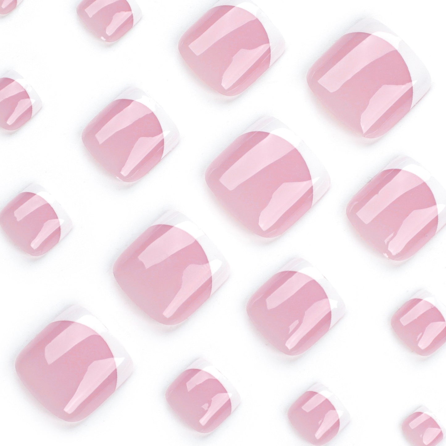Nails-3213- French Toe nails