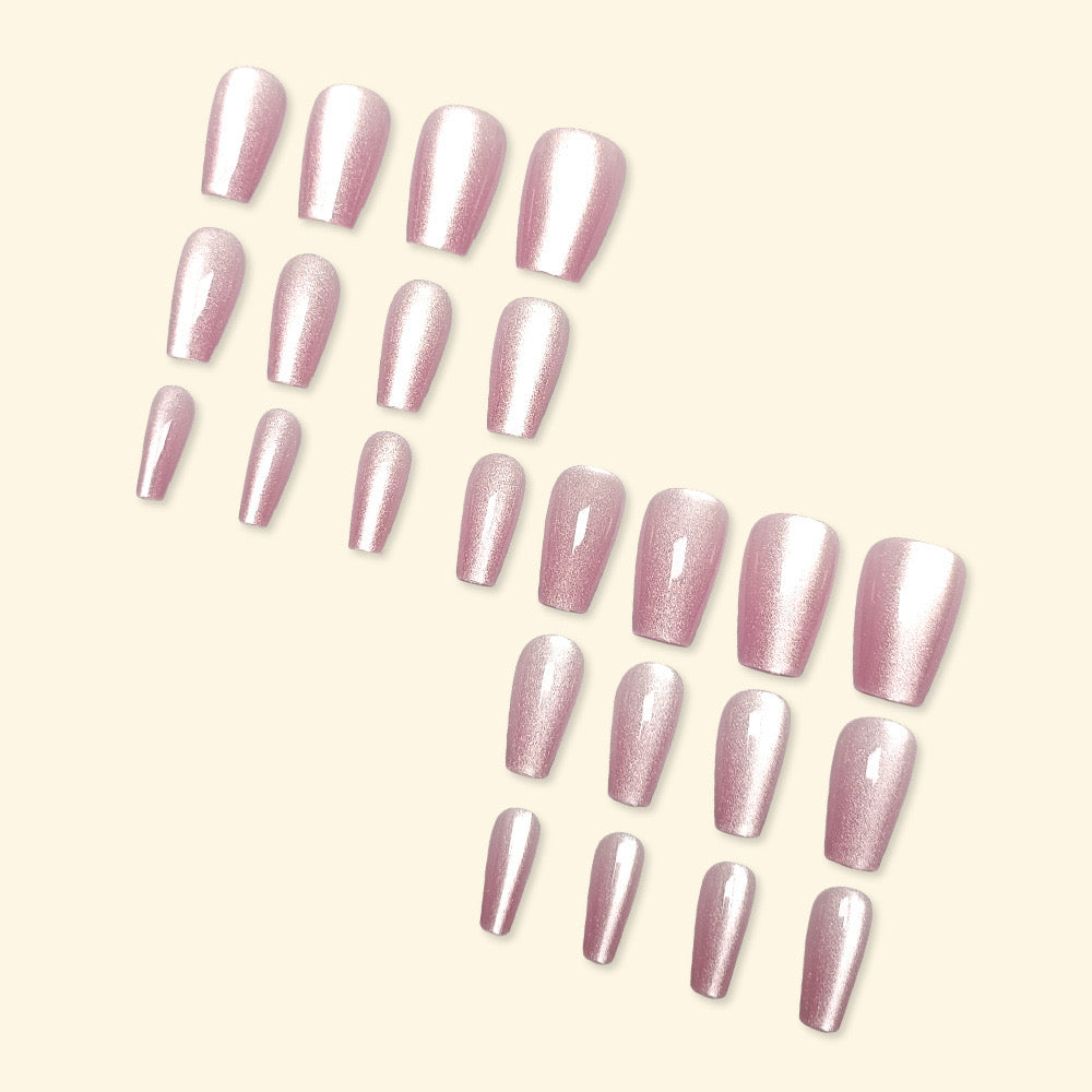 [PREMIUM] 3D Handmade Cat-eye Square Nails- 890- Free 4 pc nail kit included
