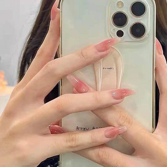 Natural Shaded Ombre Nails -269- Free 4 pc nail kit included