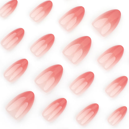 Nails-3618-Medium Length Almond nails- Free 4 pc nail kit included