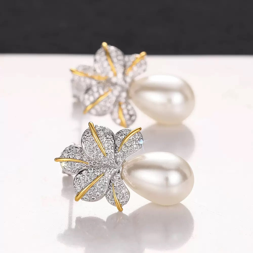 JCEarringsPremium-Zirconium Gold Plated High quality Earrings - 269