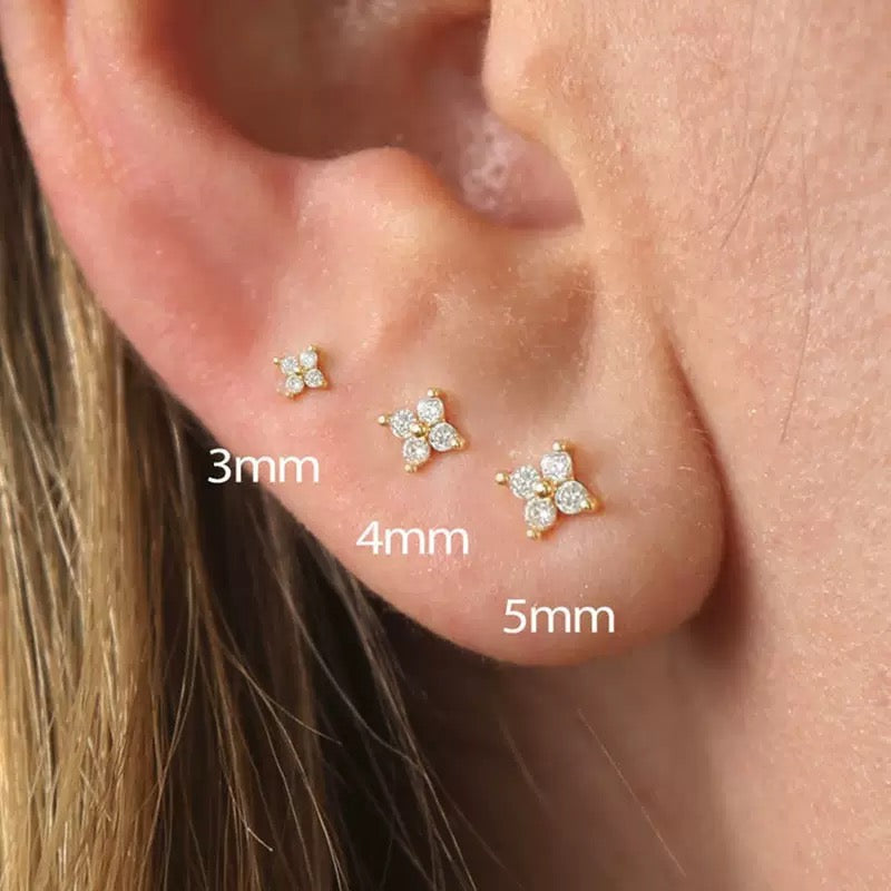 Elite Crystal Stud Earrings (N221)