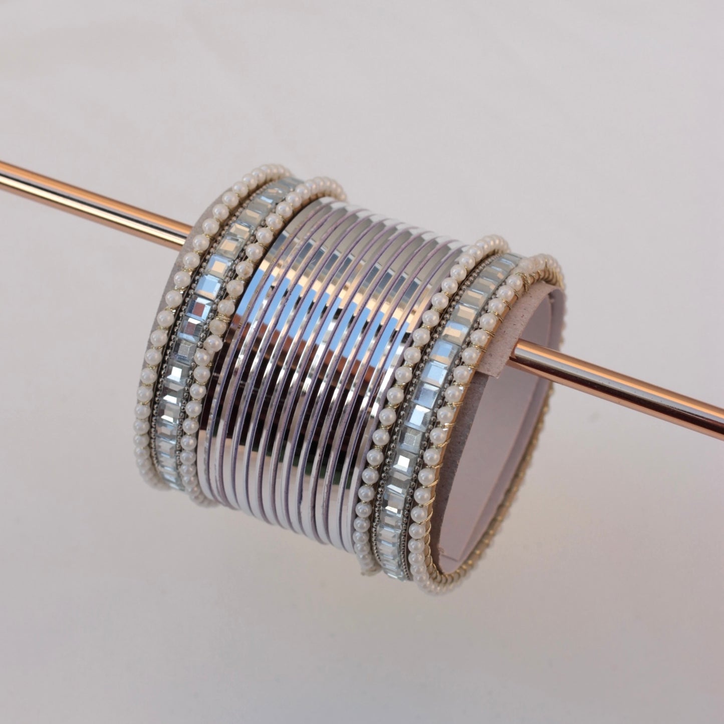 Reya Bangle Set - Silver