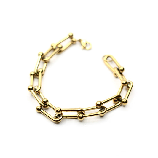JBracelet (Stainless Steel) 24K Gold plated Anti Tarnish Everyday wear Bracelet - 228