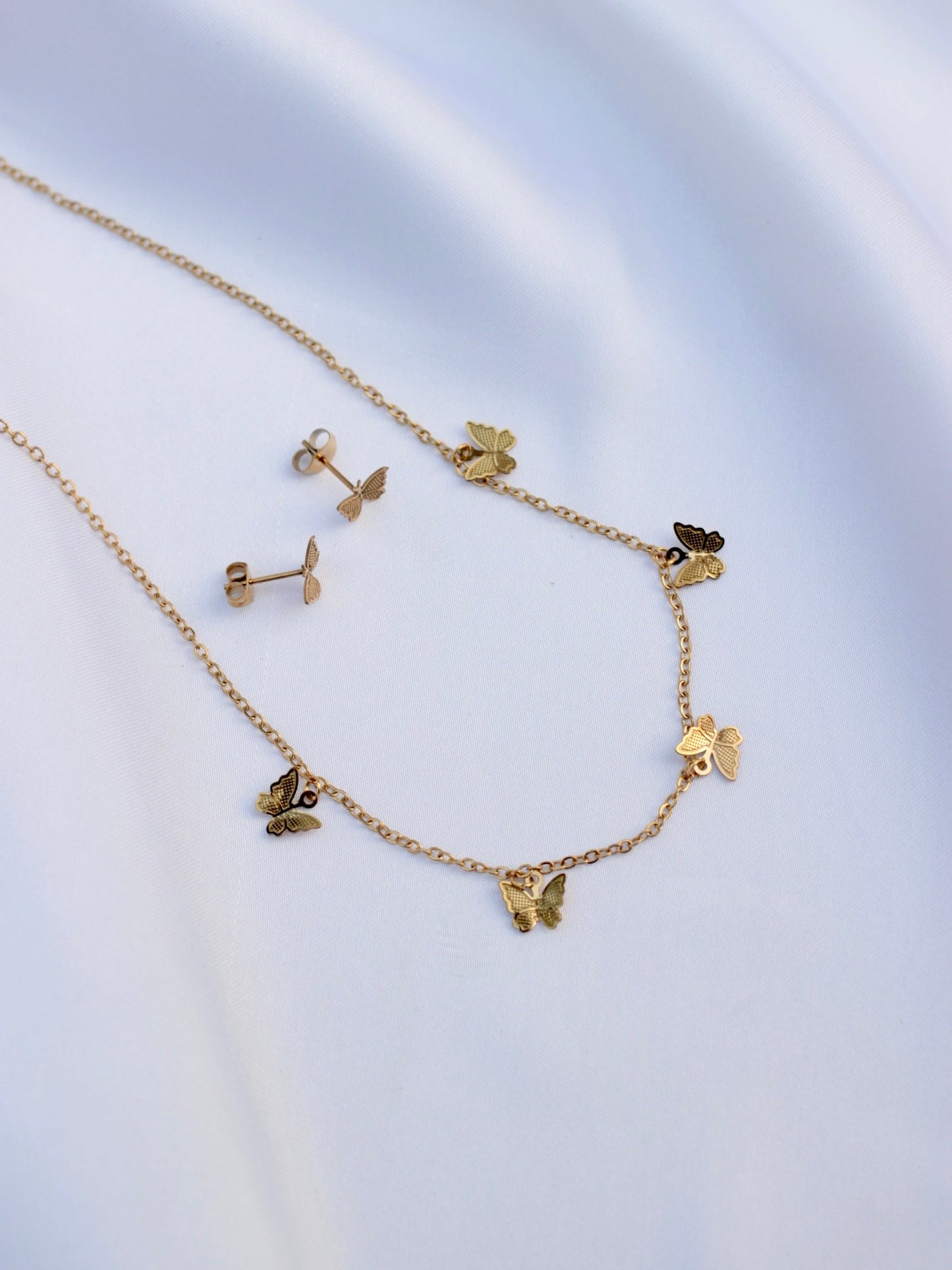 JNecklace Set (24K Gold Plated)-AntiTarnish/HypoAllergic -384