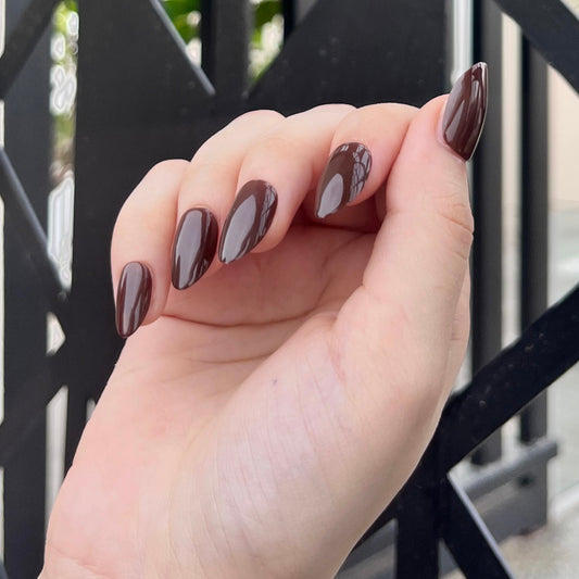 Nails-3100-Medium Length Almond nails- Free 4 pc nail kit included