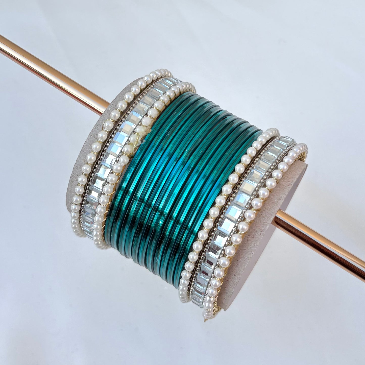 Reya Bangle Set - Teal