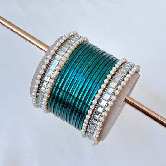 Reya Bangle Set - Teal