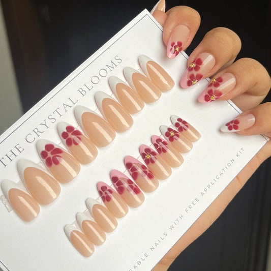 Nails-1472-Almond nails- Free 24pc Sticker Sheet included