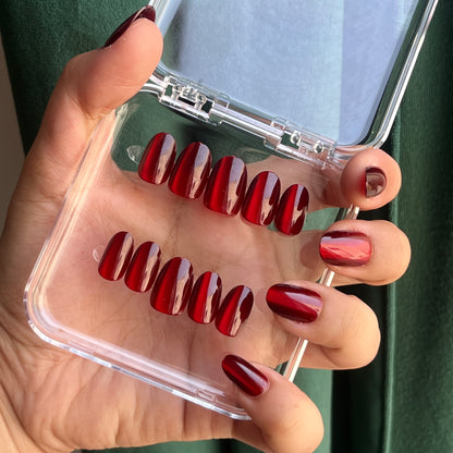 [PREMIUM] Handmade Cat-eye Reflective Nails-830- Free 24 pc Sticker Sheet  included