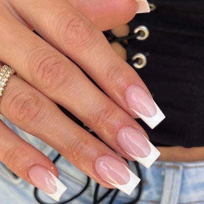 Nails-2155- square french nails