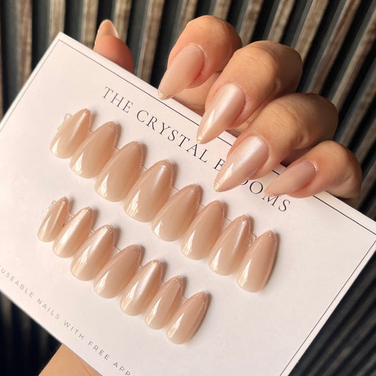 [PREMIUM] Cat eye Glitter Nails-4189- Free 24pc Sticker Sheet  included