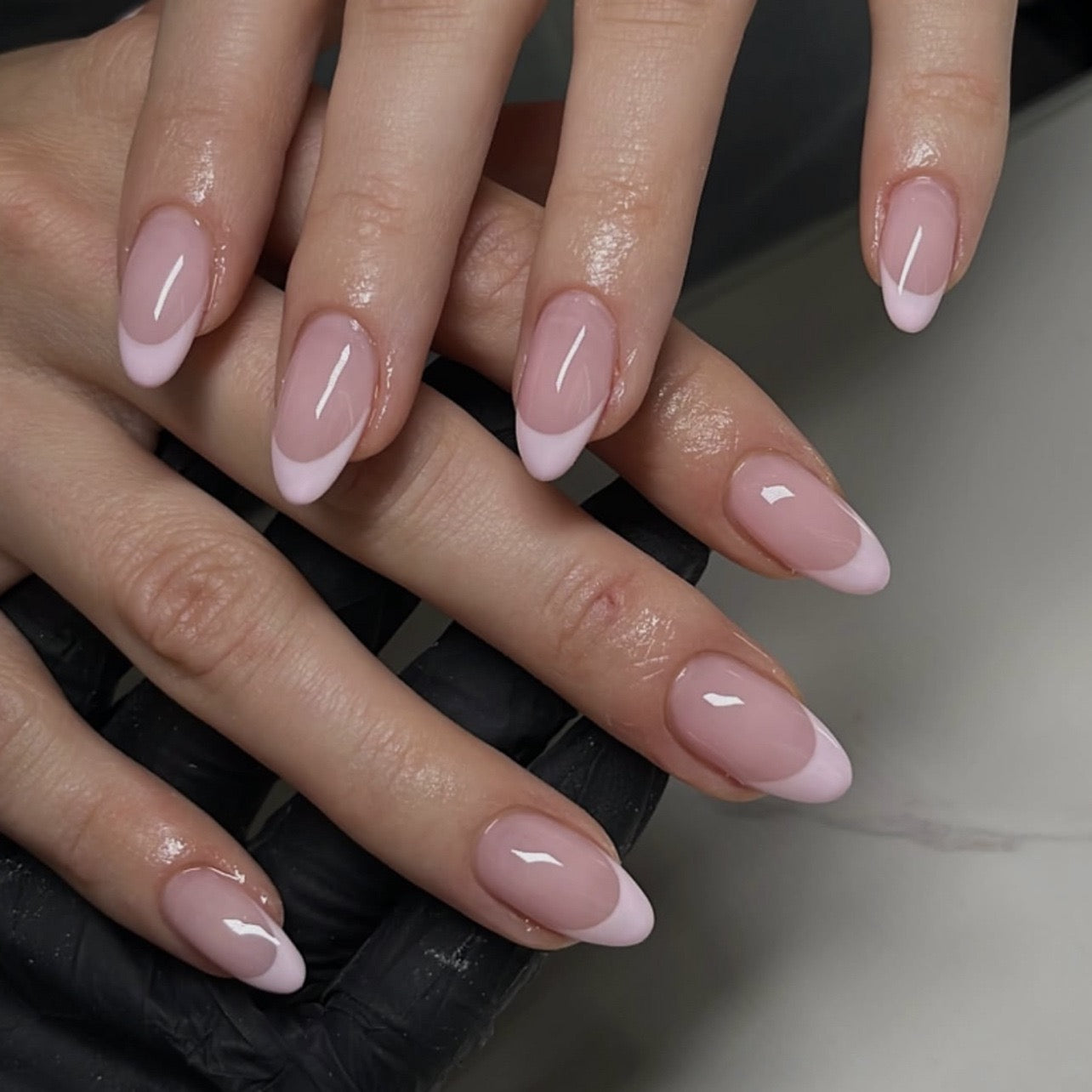 Nails-4336- Almond french nails