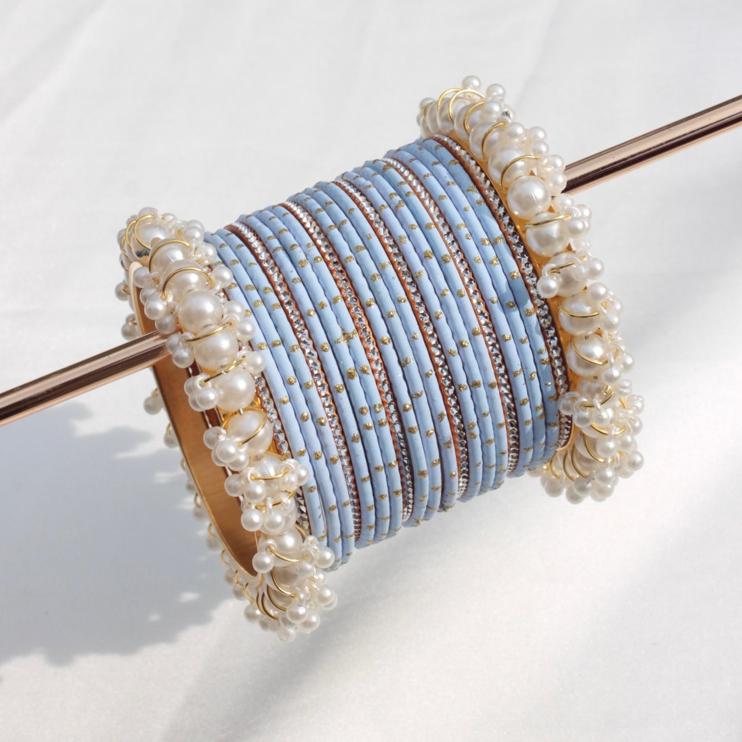 Azel Bangle Set-Ice Blue-1