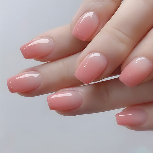 Peach Ombre Nails -1314- Free 4 pc nail kit included