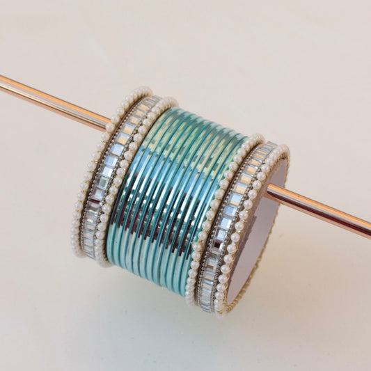 Reya Bangle Set - Blue-1