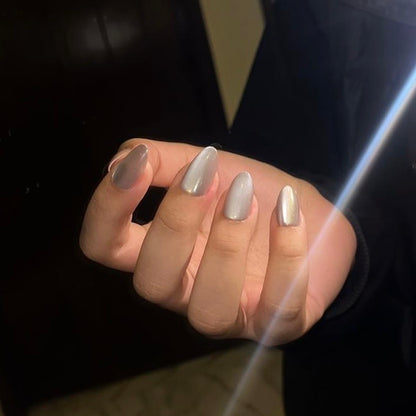 [PREMIUM] Handmade Cat-eye Reflective Nails-800- Free 24 pc Sticker Sheet  included