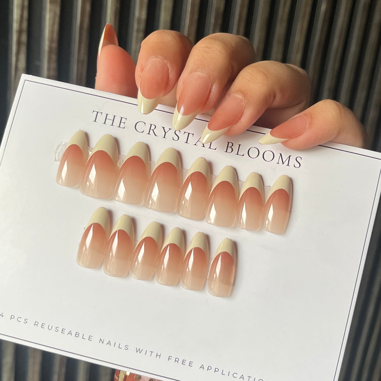 Nails-1513-Almond nails- Free 24pc Sticker Sheet included