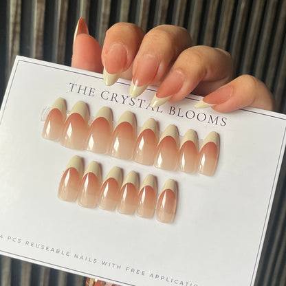 Nails-1513-Almond nails- Free 24pc Sticker Sheet included