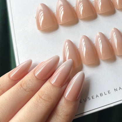 Nails-845- Ombre ONude nails- Free 24pc Sticker Sheet included