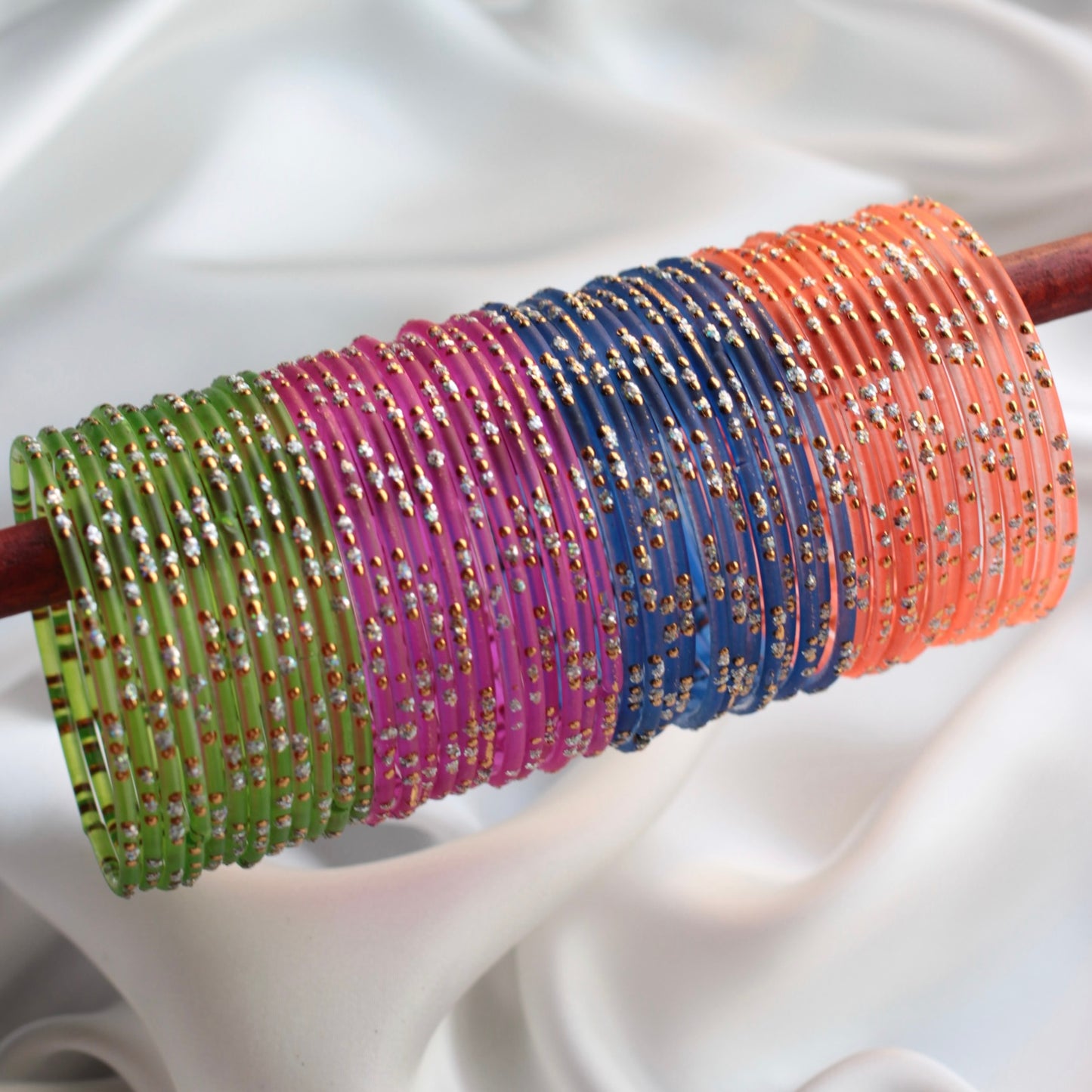 (Choose colour) Khushboo- Viral Handmade Glass Bangles