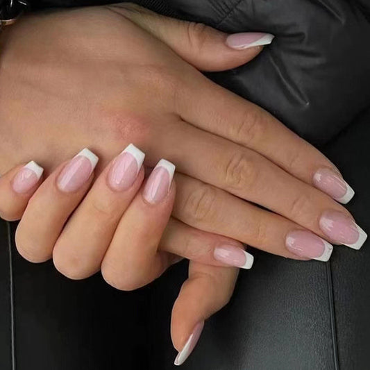 Nails-792-Medium Length Almond nails- Free 24 pc Sticker Sheet included