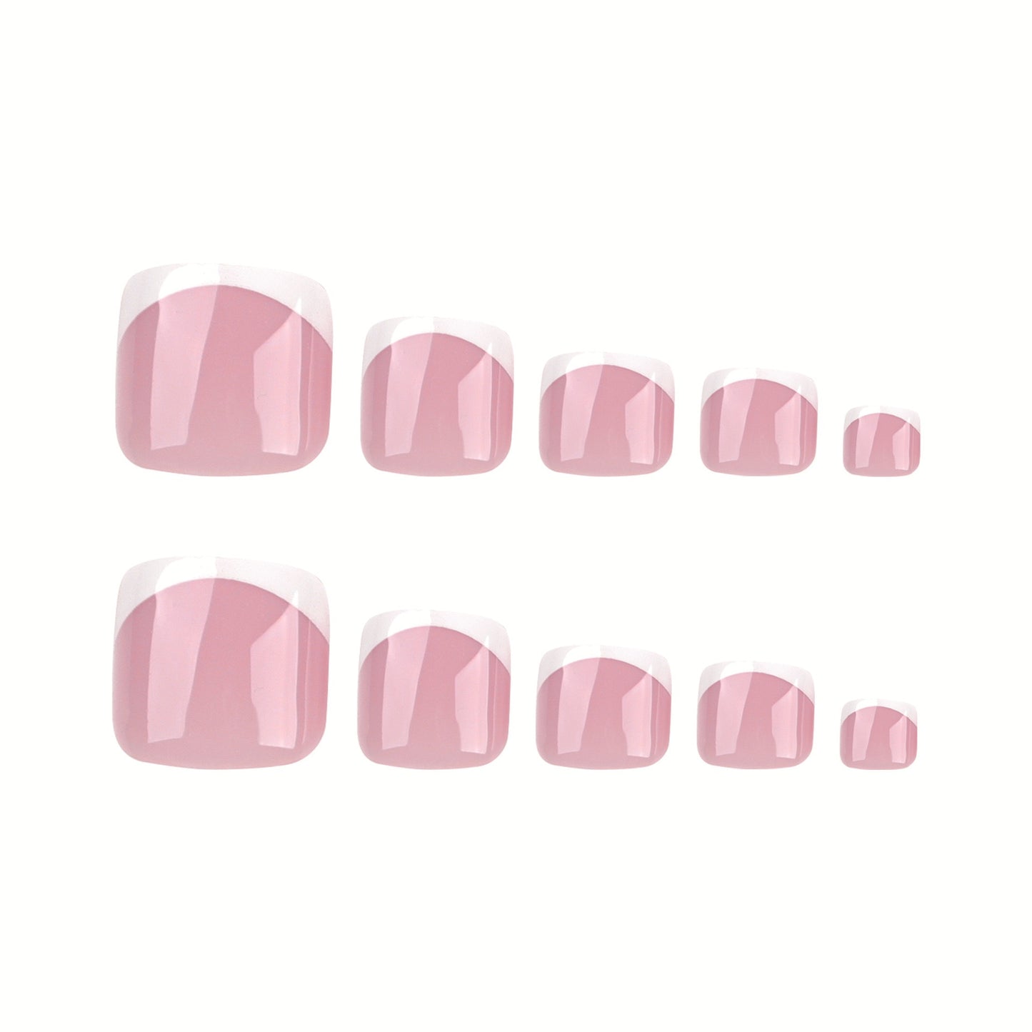 Nails-3213- French Toe nails