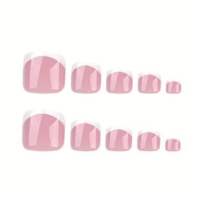 Nails-3213- French Toe nails